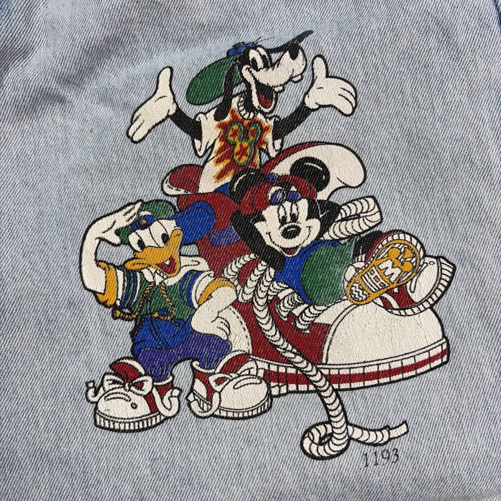 Vintage Disney Mickey Mouse Long Jean Denim Shorts - Medium - Picture 16 of 16